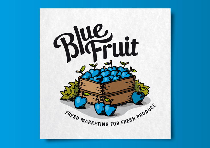 Blue Fruit brand identity